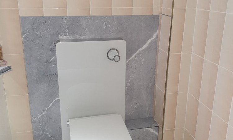 Rénovation douche et installation wc suspendu Cernex 74350